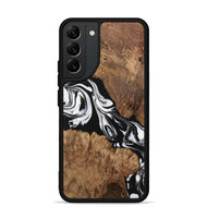 Galaxy S22 Plus Wood Phone Case - Ottilia (Black & White, 730113)