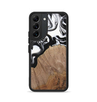 Galaxy S22 Wood Phone Case - Silvio (Black & White, 730117)