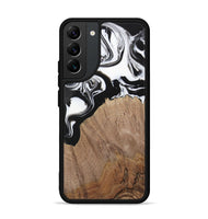 Galaxy S22 Plus Wood Phone Case - Silvio (Black & White, 730117)