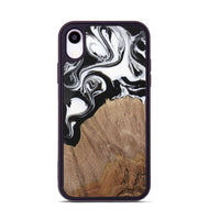 iPhone Xr Wood Phone Case - Silvio (Black & White, 730117)