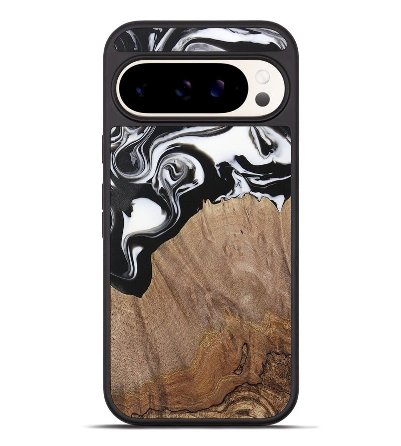 Pixel 9 Pro XL Wood Phone Case - Silvio (Black & White, 730117)