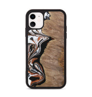 iPhone 11 Wood Phone Case - Lynelle (Black & White, 730118)