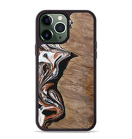 iPhone 13 Pro Max Wood Phone Case - Lynelle (Black & White, 730118)