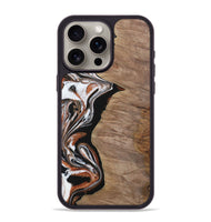 iPhone 15 Pro Max Wood Phone Case - Lynelle (Black & White, 730118)