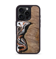 iPhone 16 Pro Wood Phone Case - Lynelle (Black & White, 730118)