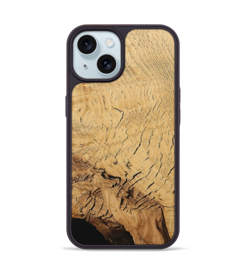 iPhone 15 Wood Phone Case - Farris (Wood Burl, 730139)