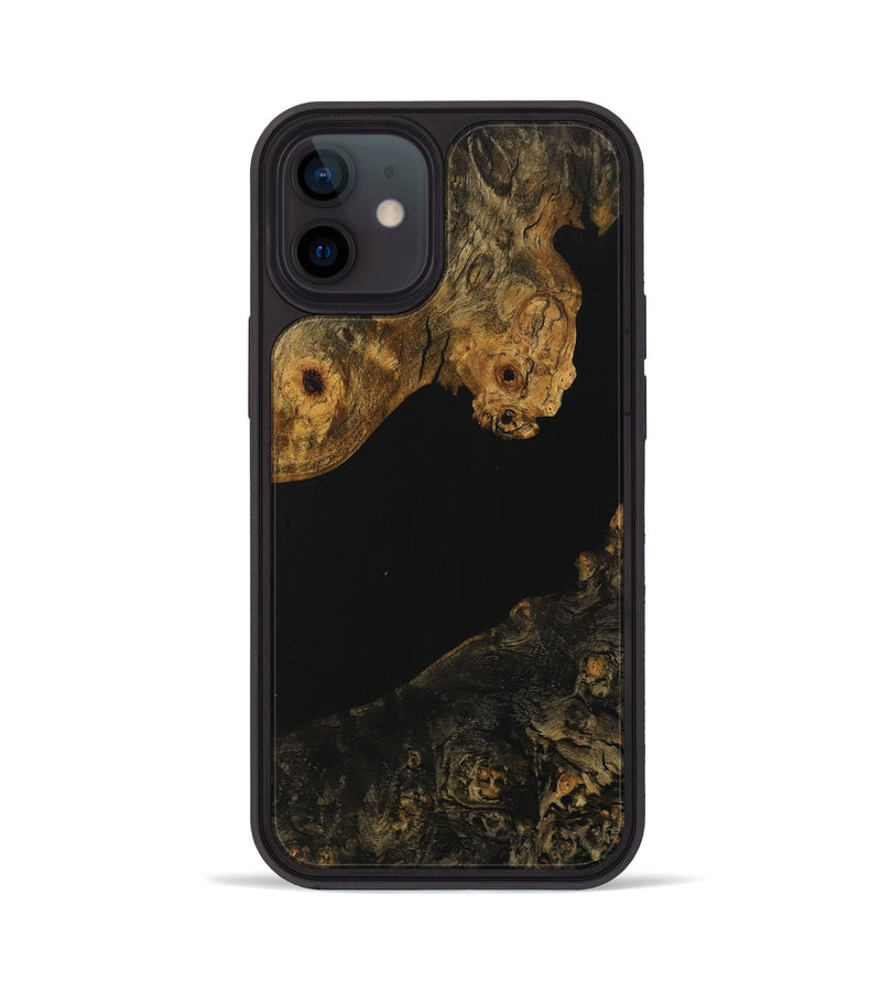 iPhone 12 Wood Phone Case - Joon (Pure Black, 730173)