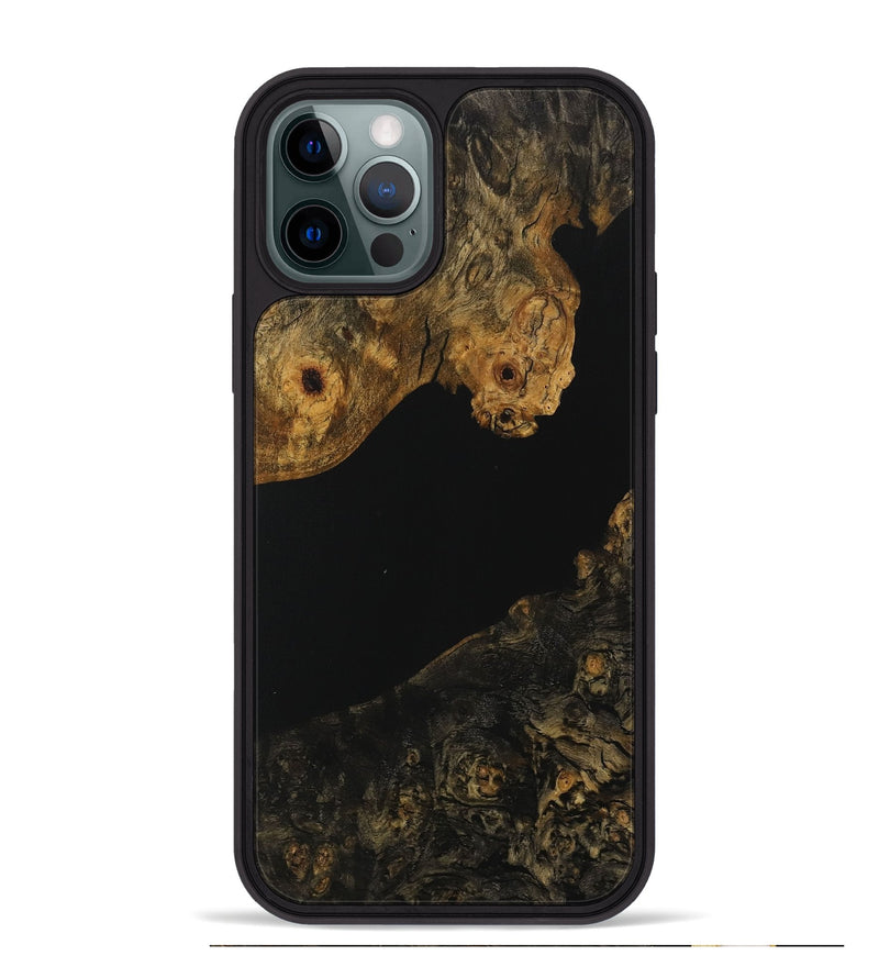 iPhone 12 Pro Max Wood Phone Case - Joon (Pure Black, 730173)