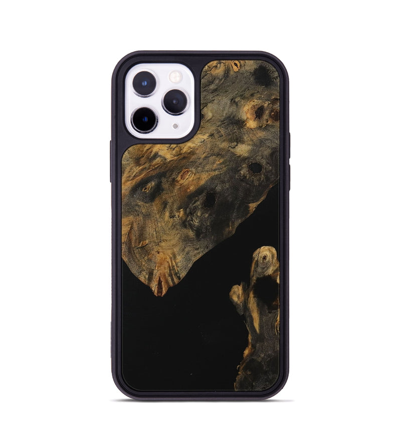 iPhone 11 Pro Wood Phone Case - Cinda (Pure Black, 730174)