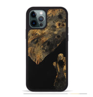 iPhone 12 Pro Max Wood Phone Case - Cinda (Pure Black, 730174)