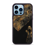 iPhone 14 Pro Max Wood Phone Case - Cinda (Pure Black, 730174)