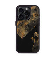 iPhone 15 Pro Wood Phone Case - Cinda (Pure Black, 730174)