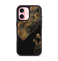 iPhone 16 Wood Phone Case - Cinda (Pure Black, 730174)