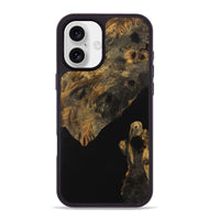 iPhone 16 Plus Wood Phone Case - Cinda (Pure Black, 730174)