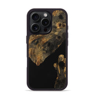 iPhone 16 Pro Wood Phone Case - Cinda (Pure Black, 730174)