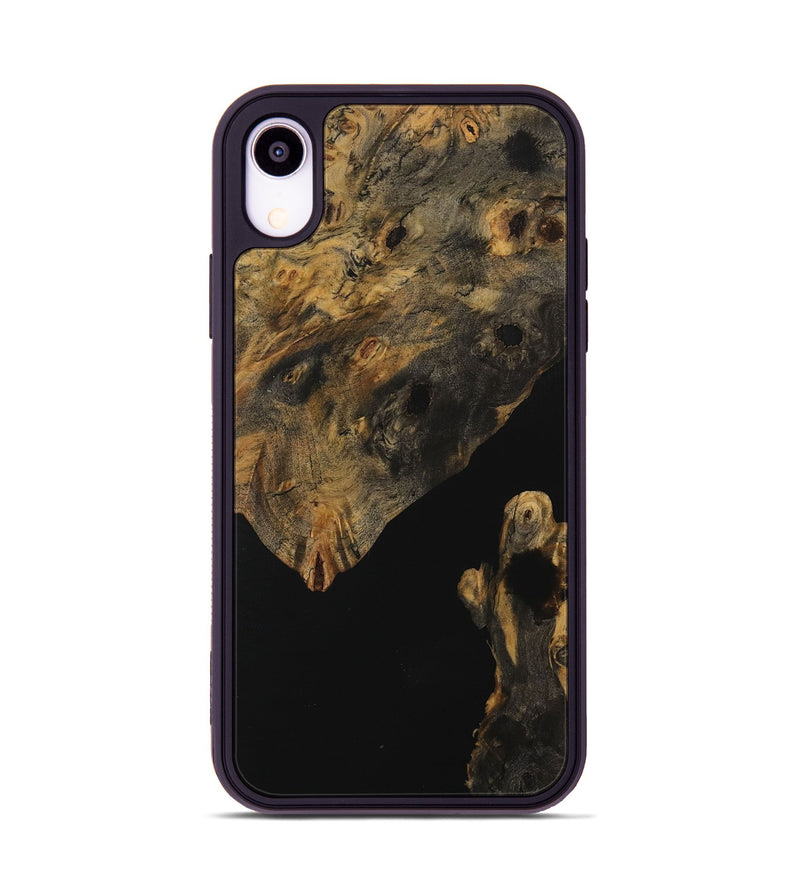 iPhone Xr Wood Phone Case - Cinda (Pure Black, 730174)