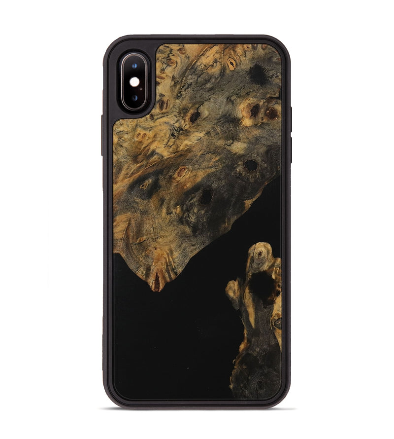 iPhone Xs Max Wood Phone Case - Cinda (Pure Black, 730174)