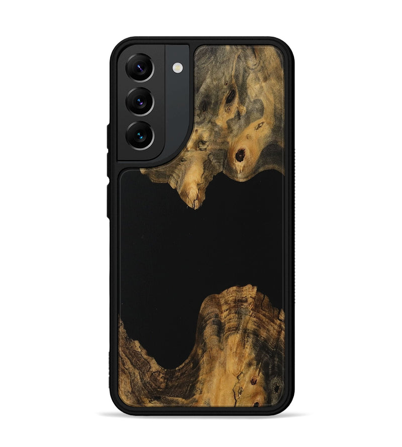 Galaxy S22 Plus Wood Phone Case - Elleke (Pure Black, 730176)