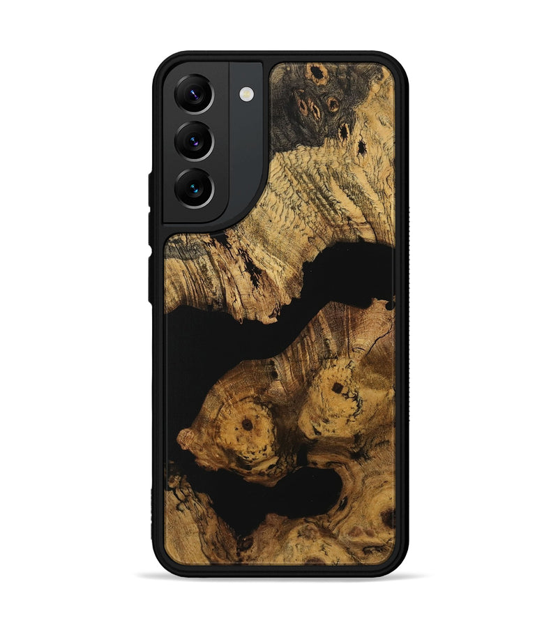 Galaxy S22 Plus Wood Phone Case - Elnore (Pure Black, 730177)