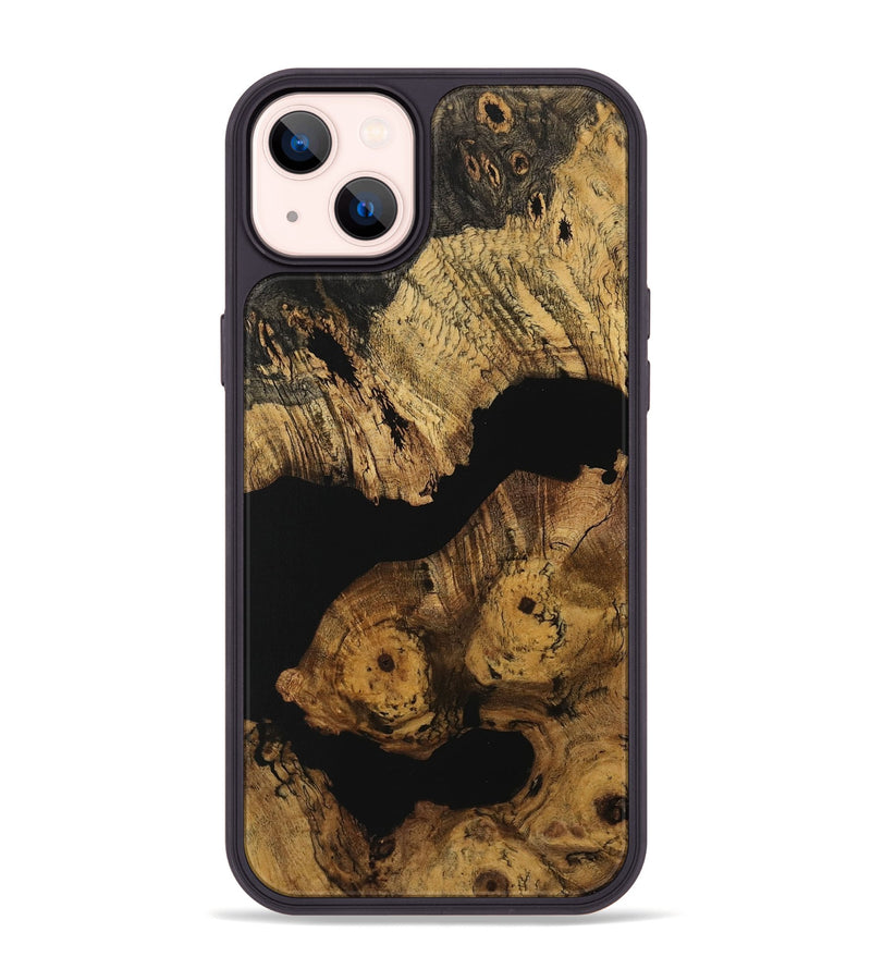 iPhone 14 Plus Wood Phone Case - Elnore (Pure Black, 730177)