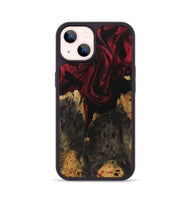 iPhone 14 Wood Phone Case - Sharyn (Red, 730179)