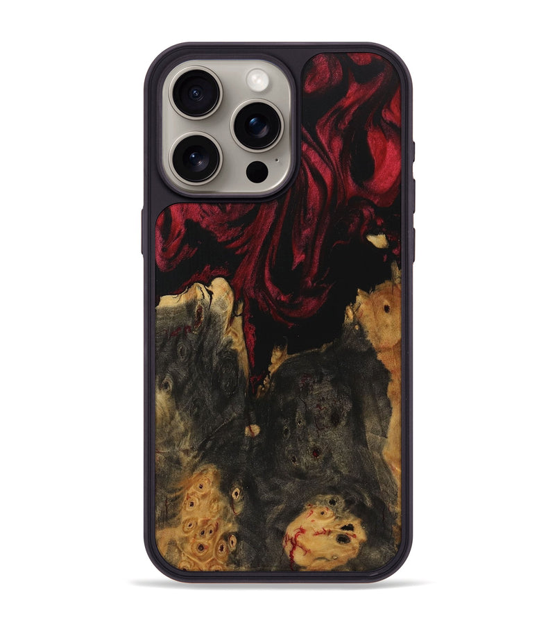 iPhone 15 Pro Max Wood Phone Case - Sharyn (Red, 730179)