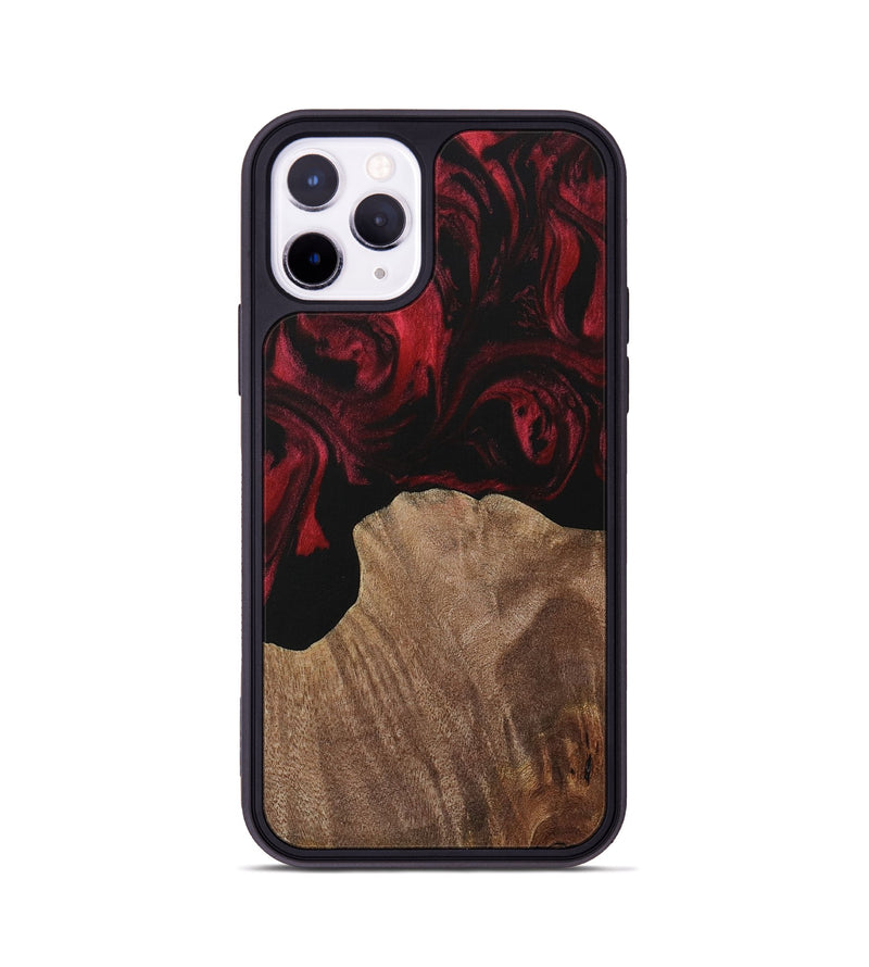 iPhone 11 Pro Wood Phone Case - Leelah (Red, 730180)