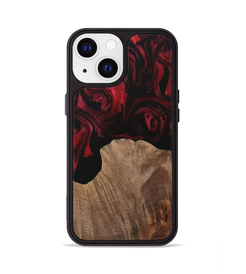 iPhone 13 Wood Phone Case - Leelah (Red, 730180)