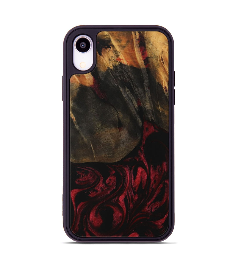 iPhone Xr Wood Phone Case - Parviz (Red, 730183)