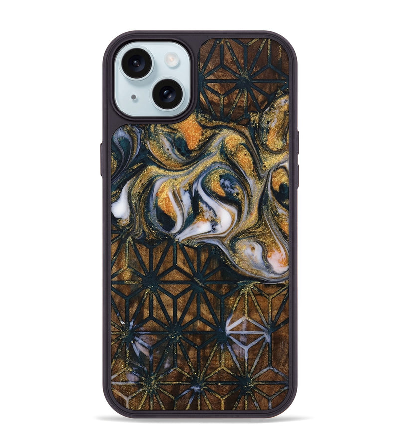 iPhone 15 Plus Wood Phone Case - Ashok (Pattern, 730185)