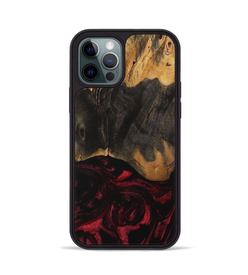 iPhone 12 Pro Wood Phone Case - Ross (Red, 730187)