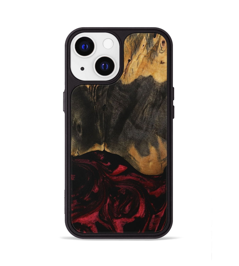 iPhone 13 Wood Phone Case - Ross (Red, 730187)