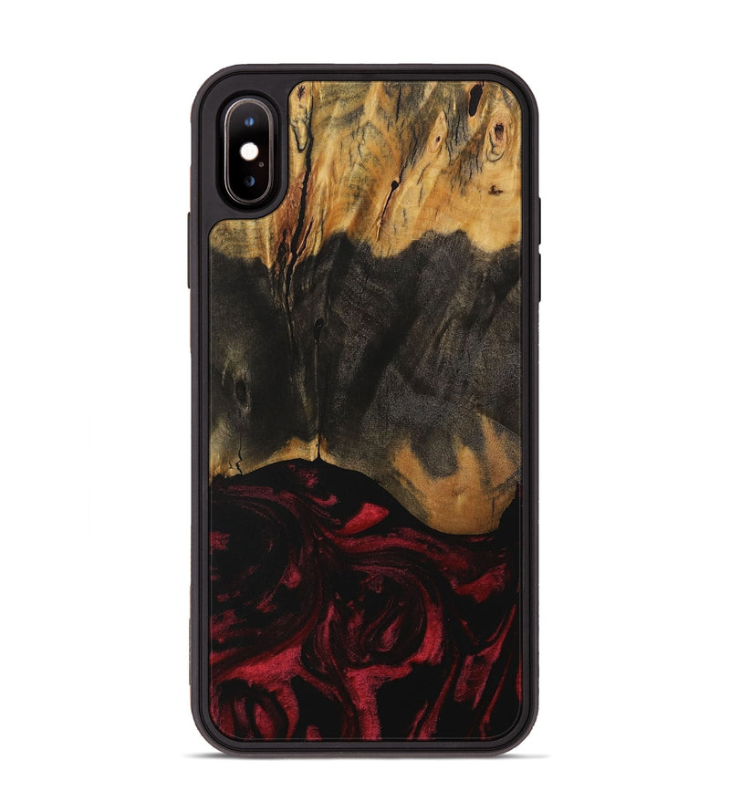 iPhone Xs Max Wood Phone Case - Ross (Red, 730187)