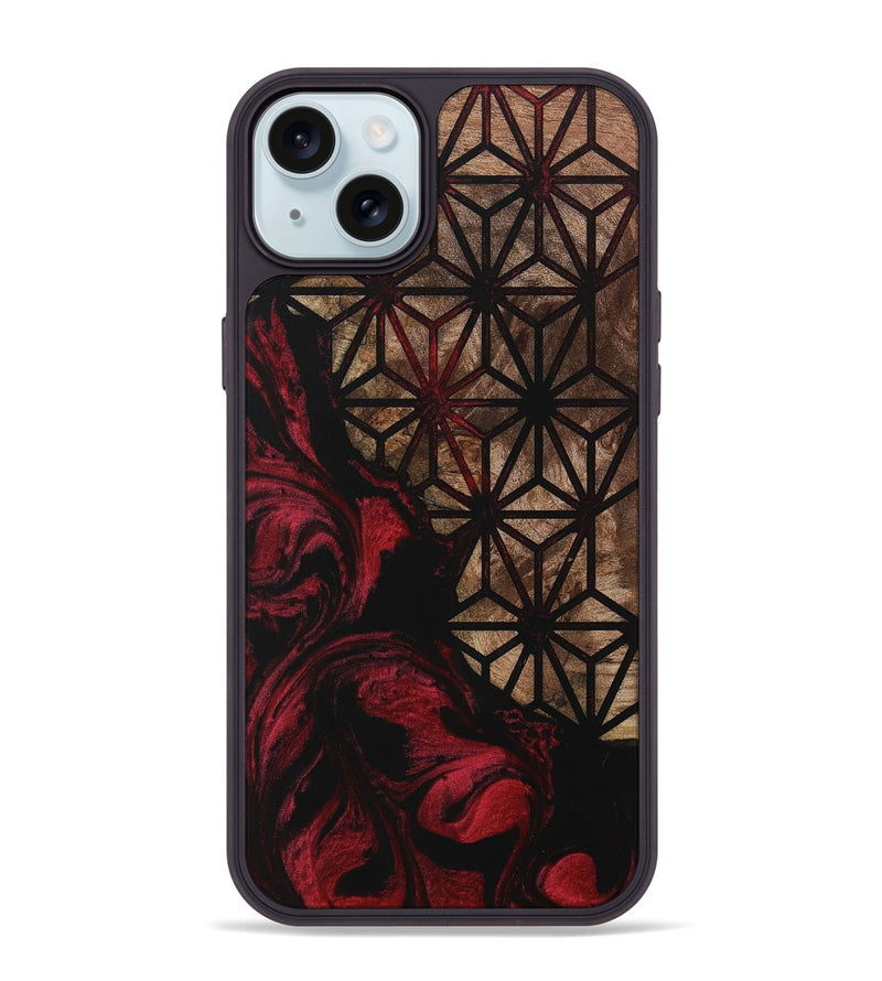 iPhone 15 Plus Wood Phone Case - Sherill (Pattern, 730188)