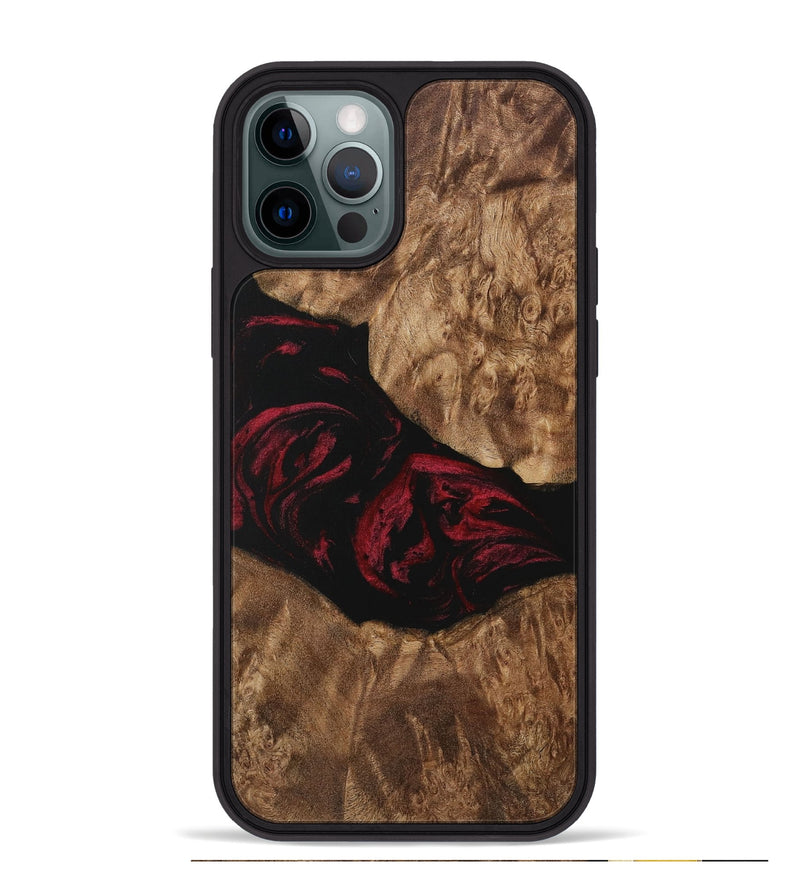 iPhone 12 Pro Max Wood Phone Case - Wardell (Red, 730189)