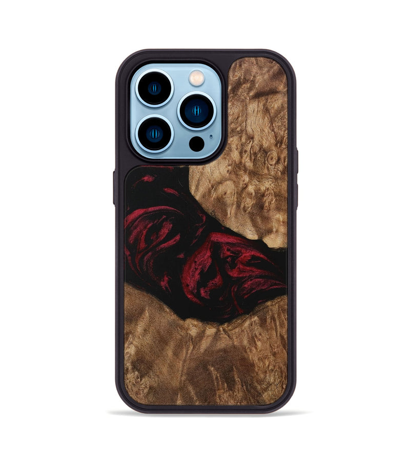 iPhone 14 Pro Wood Phone Case - Wardell (Red, 730189)