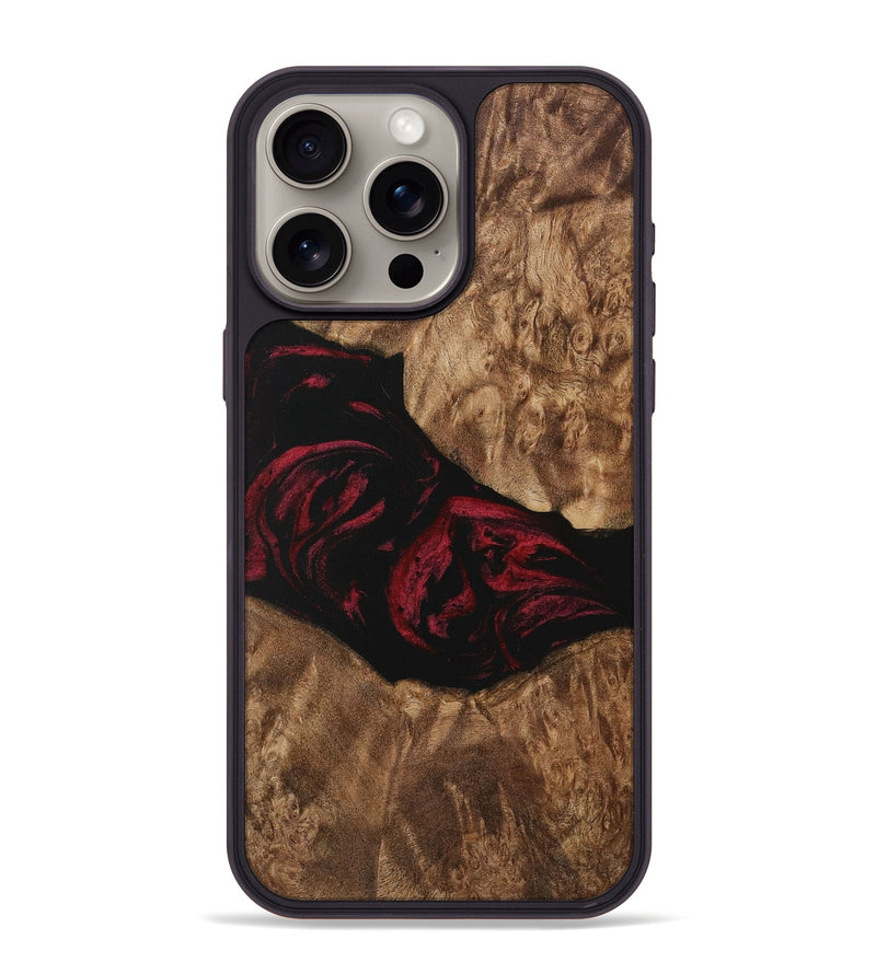 iPhone 15 Pro Max Wood Phone Case - Wardell (Red, 730189)