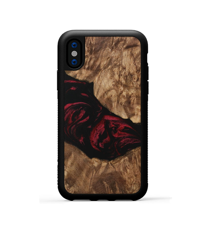 iPhone Xs Wood Phone Case - Wardell (Red, 730189)