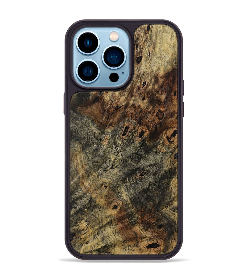 iPhone 14 Pro Max Wood Phone Case - Doreen (Wood Burl, 730197)