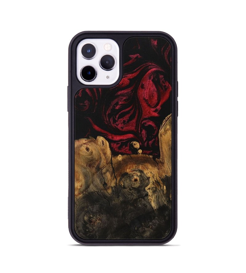 iPhone 11 Pro Wood Phone Case - Kellsie (Red, 730212)