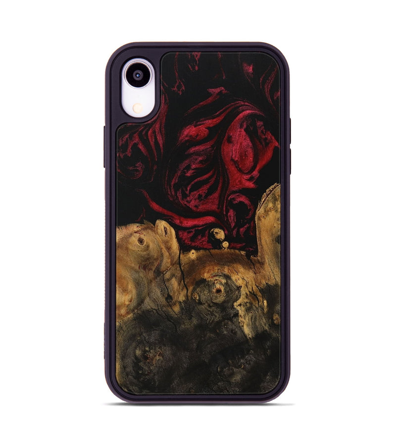 iPhone Xr Wood Phone Case - Kellsie (Red, 730212)