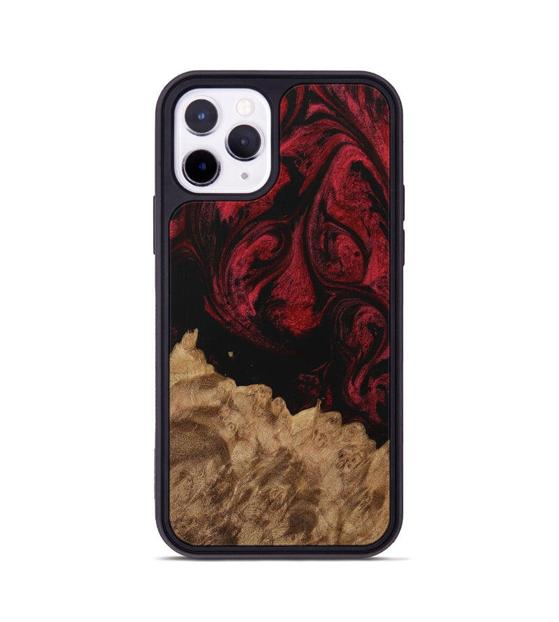 iPhone 11 Pro Wood Phone Case - Cynthy (Red, 730216)