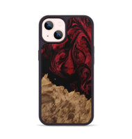 iPhone 14 Wood Phone Case - Cynthy (Red, 730216)