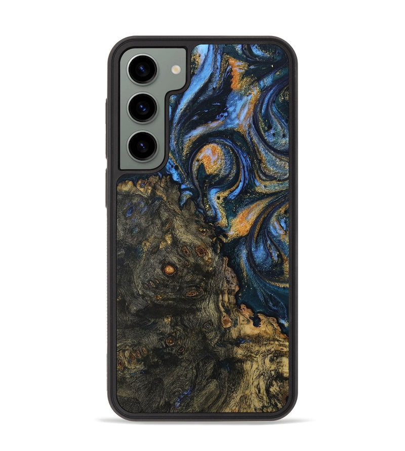 Galaxy S23 Plus Wood Phone Case - Mikhail (Teal & Gold, 730219)