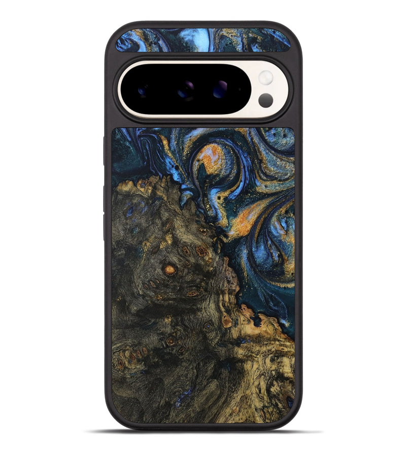 Pixel 9 Pro XL Wood Phone Case - Mikhail (Teal & Gold, 730219)