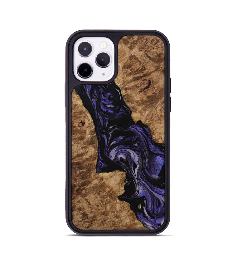 iPhone 11 Pro Wood Phone Case - Elna (Purple, 730222)