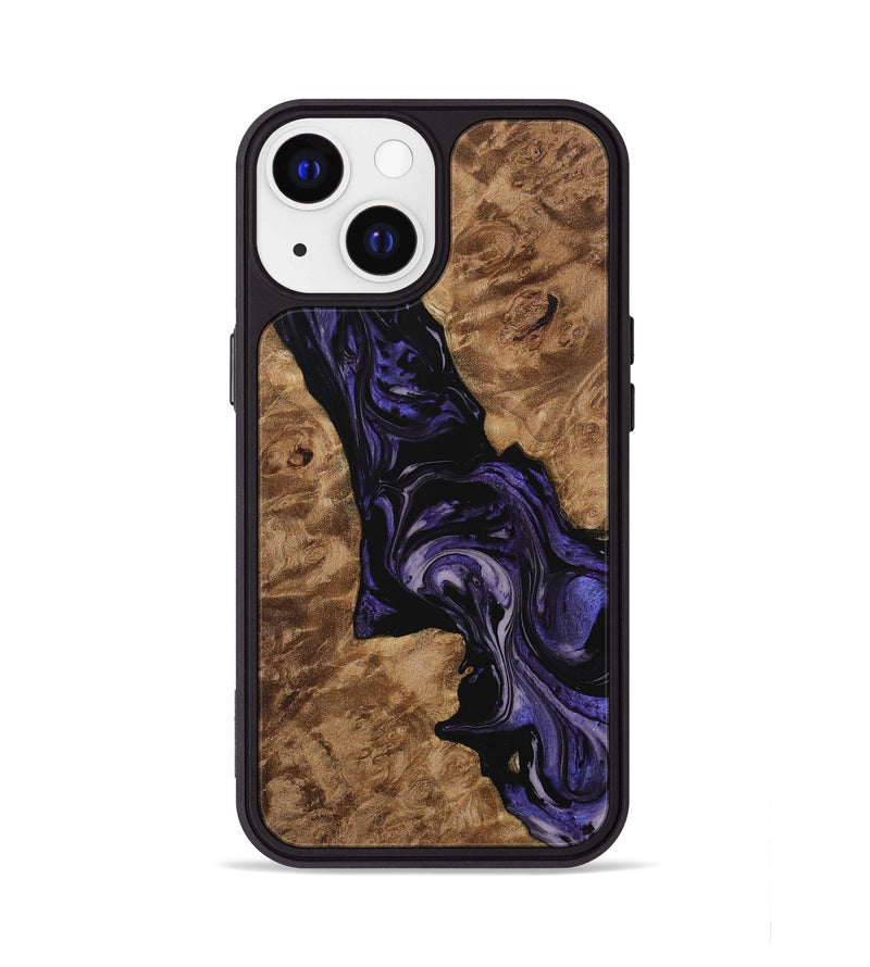 iPhone 13 Wood Phone Case - Elna (Purple, 730222)