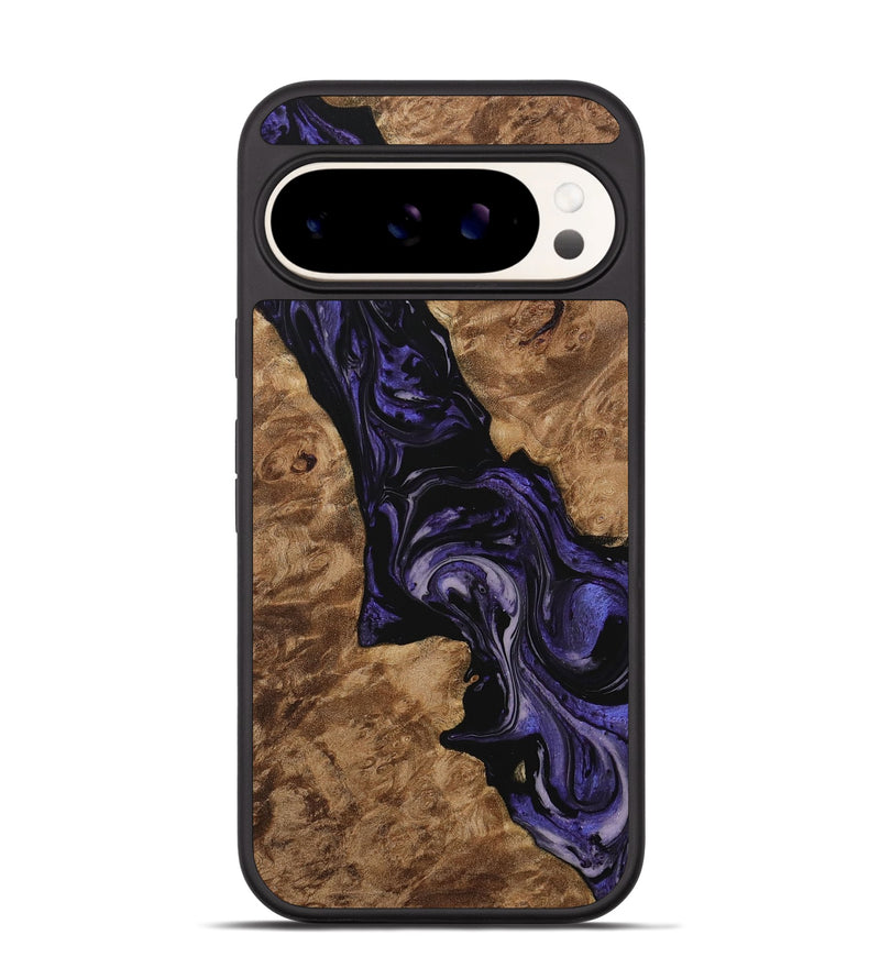 Pixel 9 Pro Wood Phone Case - Elna (Purple, 730222)