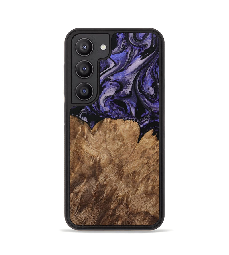 Galaxy S23 Wood Phone Case - Karen (Purple, 730227)