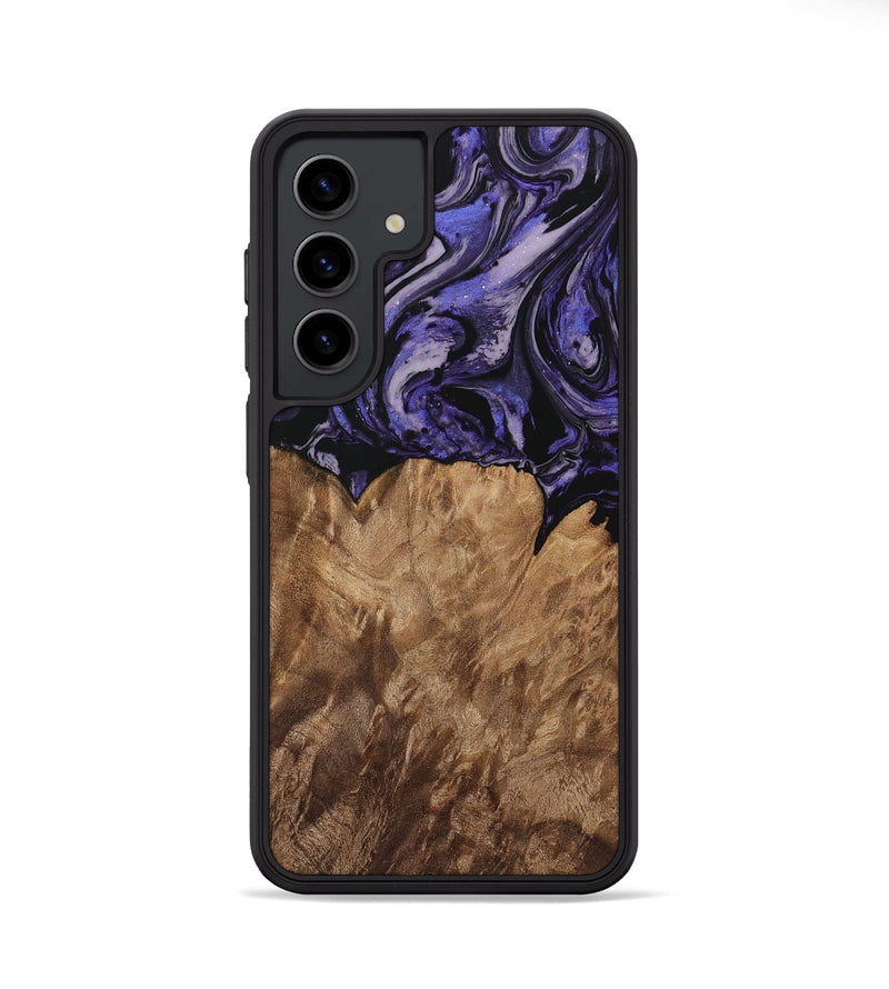 Galaxy S24 Wood Phone Case - Karen (Purple, 730227)